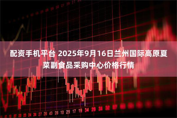 配资手机平台 2025年9月16日兰州国际高原夏菜副食品采购中心价格行情