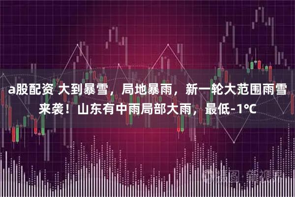 a股配资 大到暴雪，局地暴雨，新一轮大范围雨雪来袭！山东有中雨局部大雨，最低-1℃